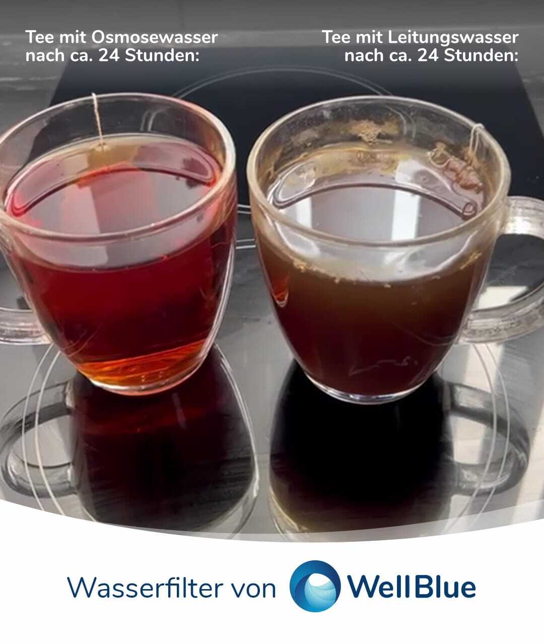 Tee Osmosewasser vs. Leitungswasser