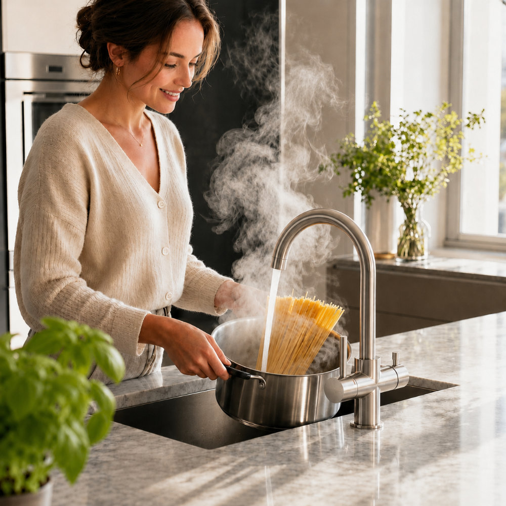 flowAQUA multi - Heißwasser zum Kochen aus dem Wasserhahn
